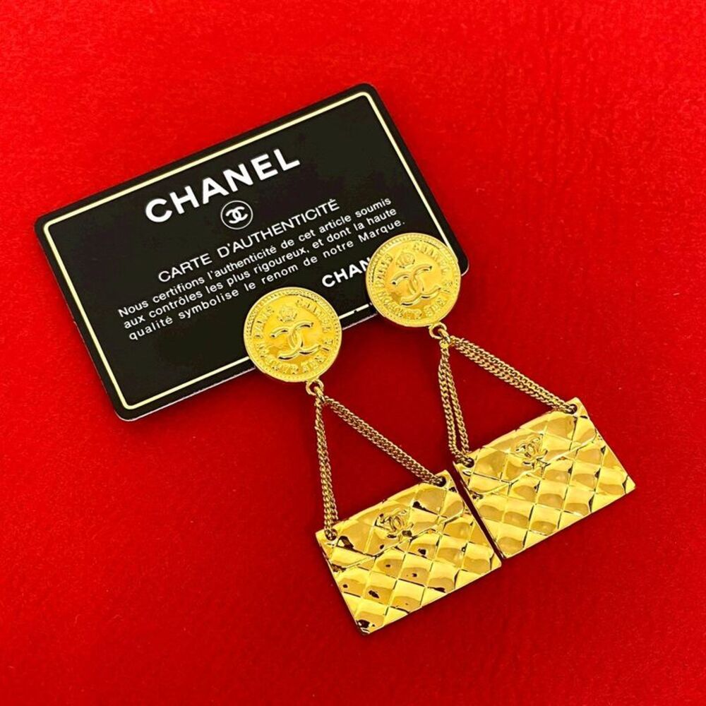 Chanel Coco Mark Matelassé Earrings